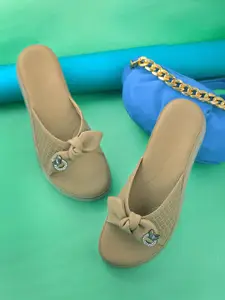 AVIVASTYLE Women Bows Open Toe Flats