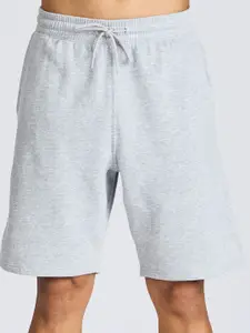 Domyos By Decathlon Men Regular Fleece Mid-Rise Shorts