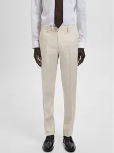 MANGO MAN Pure Linen Trousers