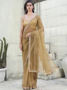 Tikhi Imli Mirror Work Net Saree
