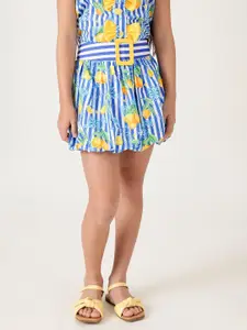 One Friday Girls Pure Cotton Printed Balloon Skirts