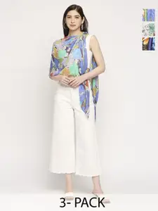 Cloth Haus India Women Pack Of 3 Printed Scarf