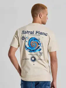 Snitch Men Graphic Printed Round Neck Cotton T-shirt