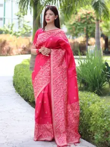 Anouk Ethnic Motifs Zari Handloom Saree