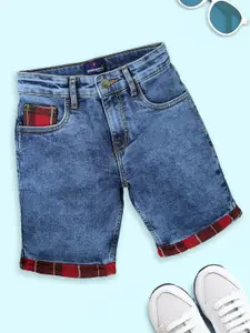 KiddoPanti Boys Regular Fit Denim Shorts