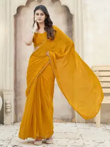 Tikhi Imli Solid Embellished Ready To Wear Saree