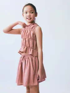 Mango Kids Girls Flared Skirt