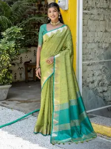 Anouk Woven Design Zari Saree