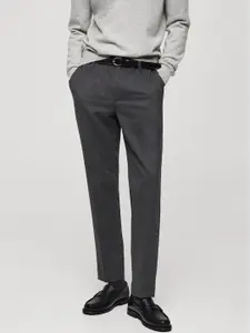 MANGO MAN Slim Fit Flannel Trousers
