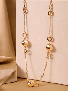 Priyaasi Gold-Plated Artificial Stones and Beads Necklace