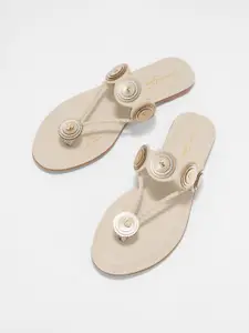 Forever Glam by Pantaloons Women Embellished Open Toe Flats