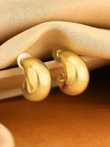 Priyaasi Gold-Plated Teardrop Shaped Studs