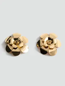 MANGO Chunky Floral-Shaped Earrings