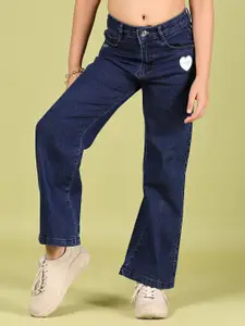 V-Mart Girls Regular Fit Mid-Rise Light Fade Jeans