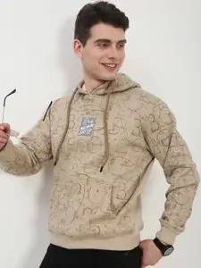 SHOWOFF Men Printed Hooded Pullover Sweatshirt