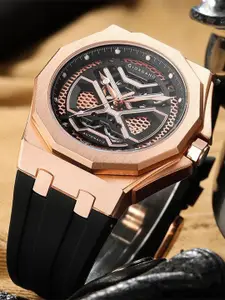 GIORDANO Men Printed Dial & Straps Analogue Automatic Motion Powered Watch GZ-50125-02