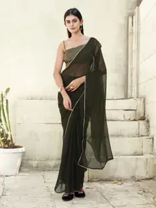 Tikhi Imli Solid Ready to Wear Saree