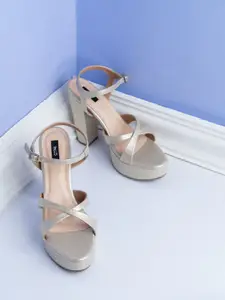 Inc 5 Party Block Heel Sandals with Buckles