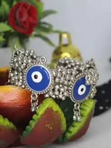 SZN Silver-Plated Oxidised Bangles