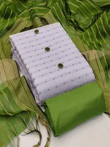 Peachmode Geometric Woven Design Unstitched Dress Material