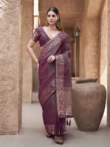 Tikhi Imli Woven Design Jute Cotton Ready to Wear Saree