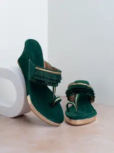 Inc 5 Ethnic Open Toe Wedge Sandals