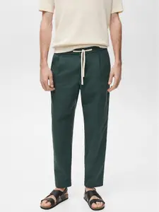 MANGO MAN Slim Fit Pleated Trousers