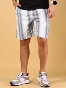 V-Mart Men Striped Printed Shorts