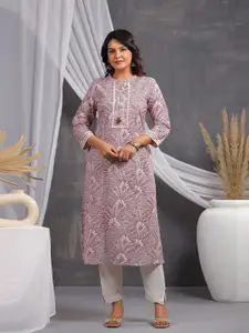 FILO HEVIS Printed Pure Cotton Straight Kurta