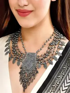 SZN Layer Oxidised Statement Necklace
