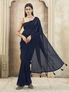 Tikhi Imli Ready to Wear Saree  With Tassles On Pallu