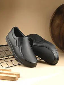 Provogue Men Textured Formal Slip-Ons