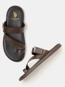 U.S. Polo Assn. Men Leather Comfort Sandals