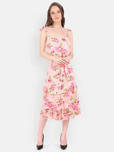 MARC LOUIS Women Newone Floral Print Fit & Flare Dress