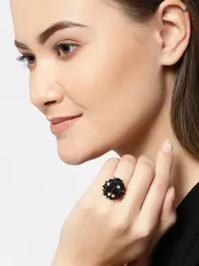 YouBella Gold-Plated Stones Studded Finger Ring