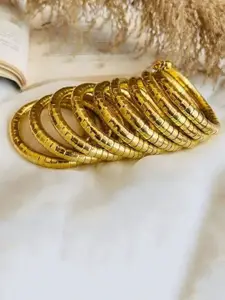 SZN German Silver Oxidised Spiral Bangle