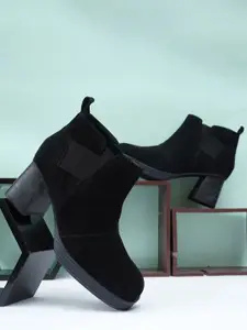 NICO NERINI Women Casual Block-Heeled Chelsea Boots