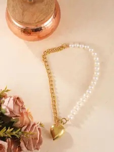 CORSICA Gold-Plated Pearls Beaded Minimal Necklace