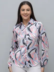PURYS Women Standard Opaque Printed Casual Shirt