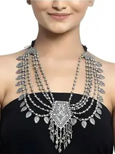 SZN Layered Oxidised Necklace