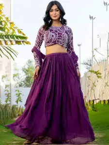 HOUSE OF JAMOTI Embroidered Ready to Wear Lehenga & Blouse With Dupatta