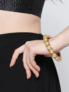 YouBella Set Of 2 Gold Plated Beaded Bangles