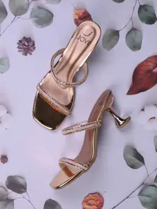 Jove Women Embellished Slim Heeled Sandals