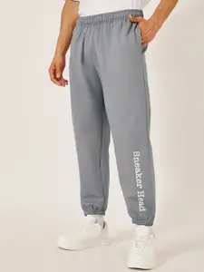 Styli Men Typography Printed Relaxed Fit Cotton Jogger