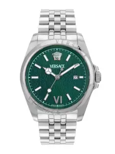 Versace Anteo Men Brass Dial & Stainless Steel Bracelet Straps Analogue Watch VE9H01124