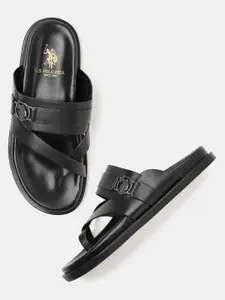 U.S. Polo Assn. Koke Men Leather Comfort Sandals