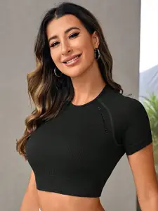 StyleCast Women Crop Fitted Top