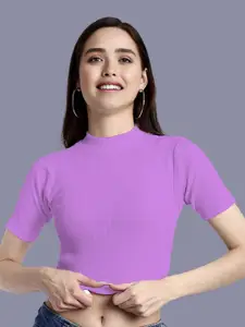 Dream Beauty Fashion Women Ribbed Fitted Crop Top