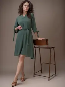 DressBerry Women V-Neck Fit & Flare Dress