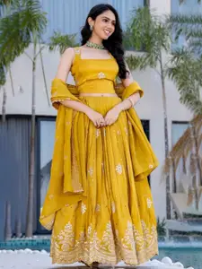 HOUSE OF JAMOTI Embellished Ready to Wear Lehenga & Blouse With Dupatta